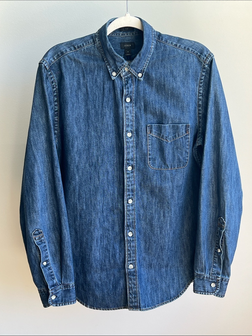J. Crew Indigo Denim Button-Down Shirt